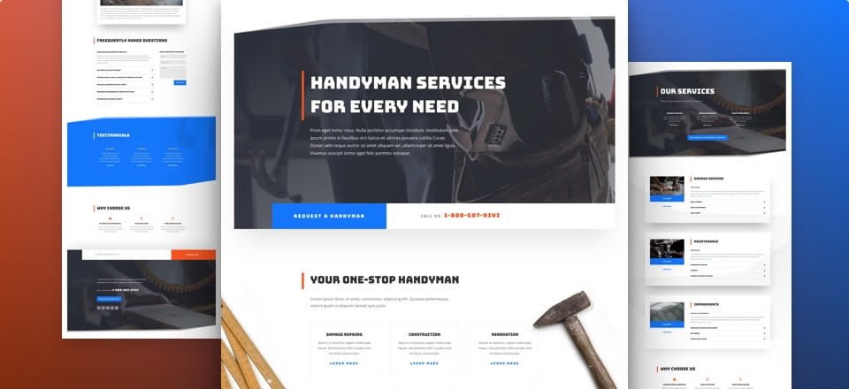 Página web para empresa de mantenimiento