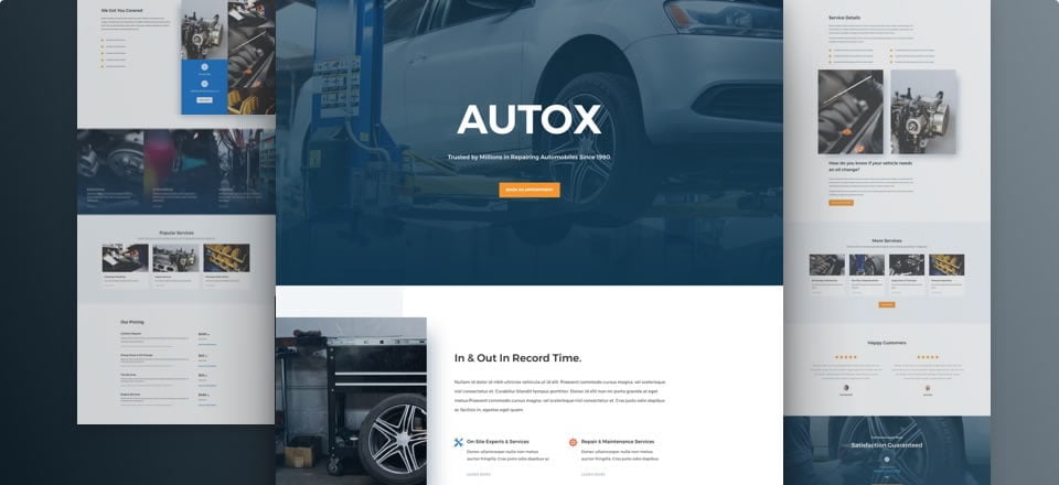 Página web para taller mecánico/servicios para el automotor