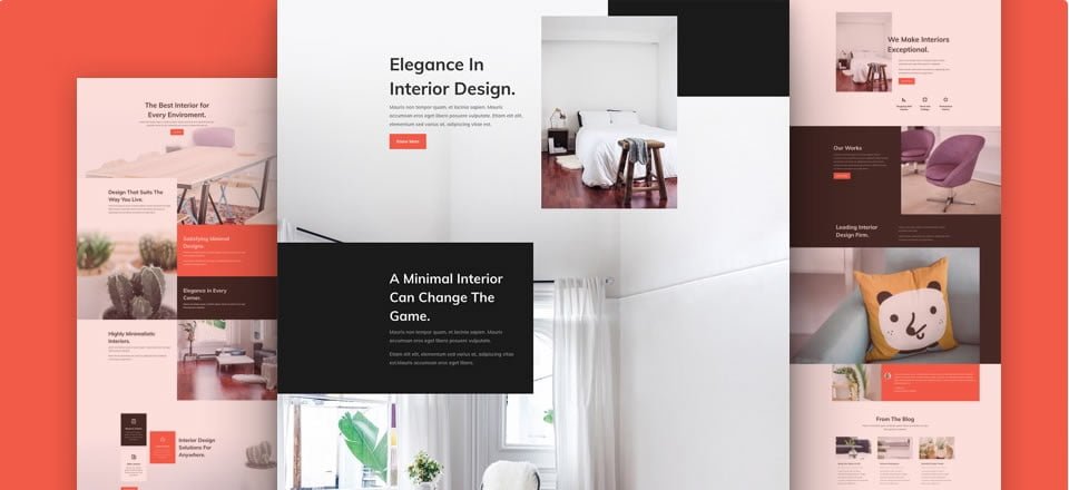 Página web para diseño de interiores
