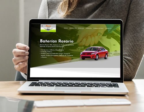 Sitio web Baterías Rosario