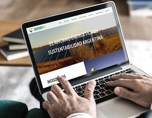 Sitio web Sustentar Energías