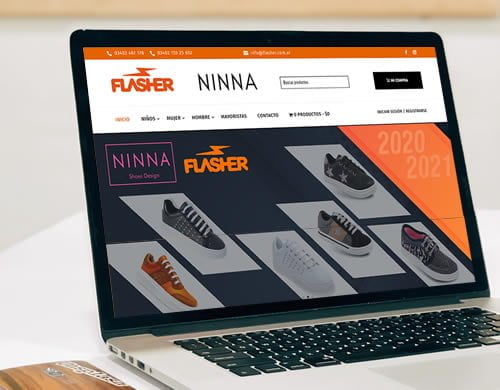 Sitio web Flasher