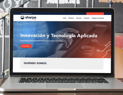 Sitio web Sharpa