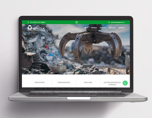 Sitio web Bedel S.A.