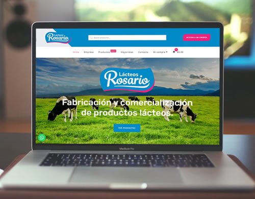 Sitio web Lacteos Rosario