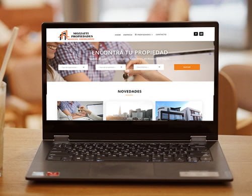 Sitio web Mozzatti Propiedades