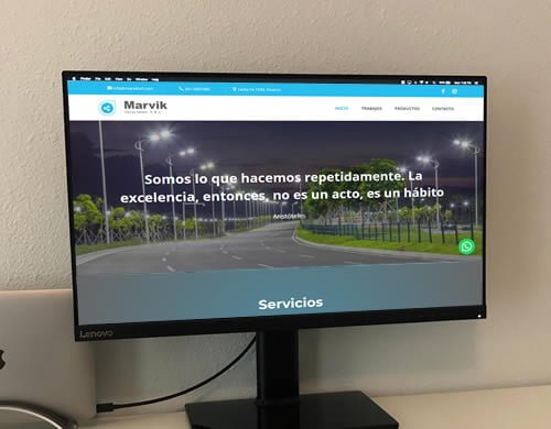 Sitio web Marvik SRL