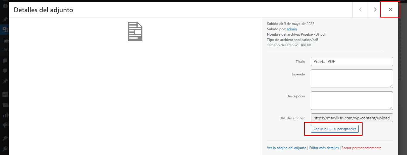 Cómo agregar PDF al menú WordPress
