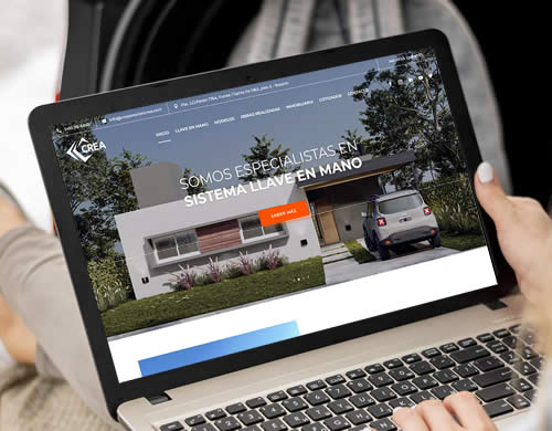 Sitio web Corporación Crea