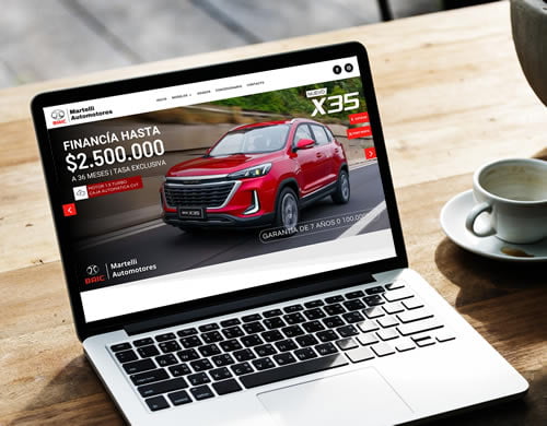 Sitio web Martelli Automotores