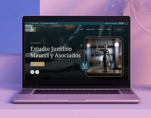 Sitio web Estudio Jurídico Meucci