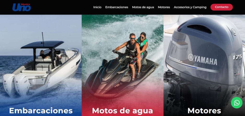 Rediseño web para Náutica: diseño mejorado y funciones claves