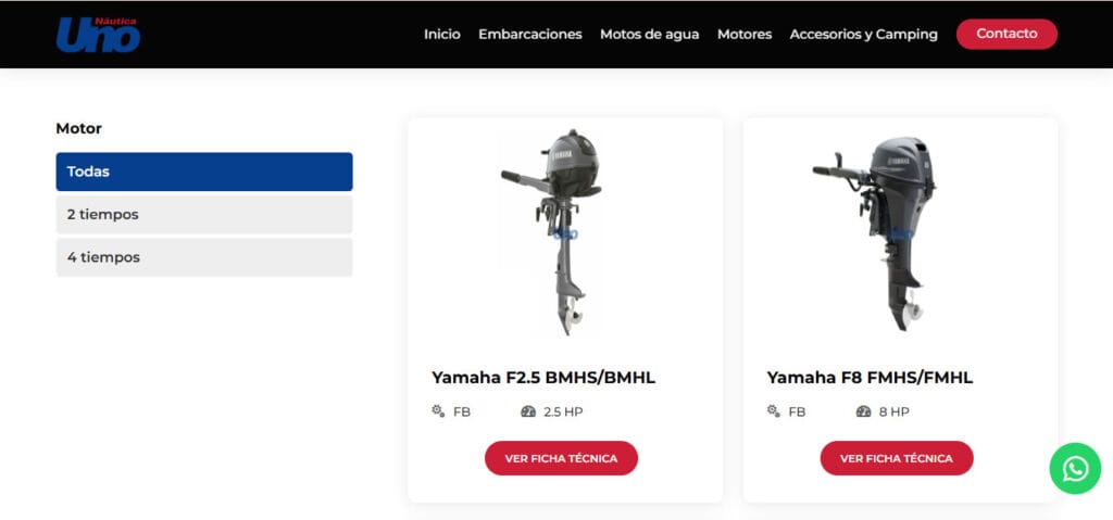 Rediseño web para Náutica: diseño mejorado y funciones claves