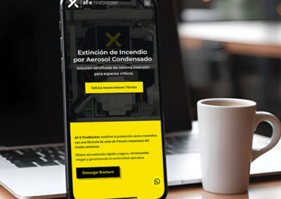Sitio web AF-X Fireblocker
