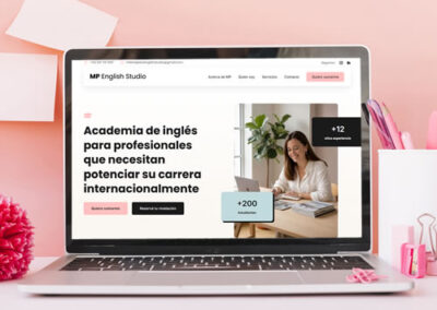 Sitio web MP English Studio